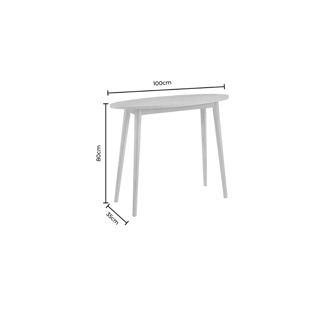 Heidi Oak Console Table - Light Wood