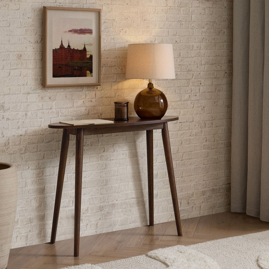 Heidi Oak Console Table - Walnut