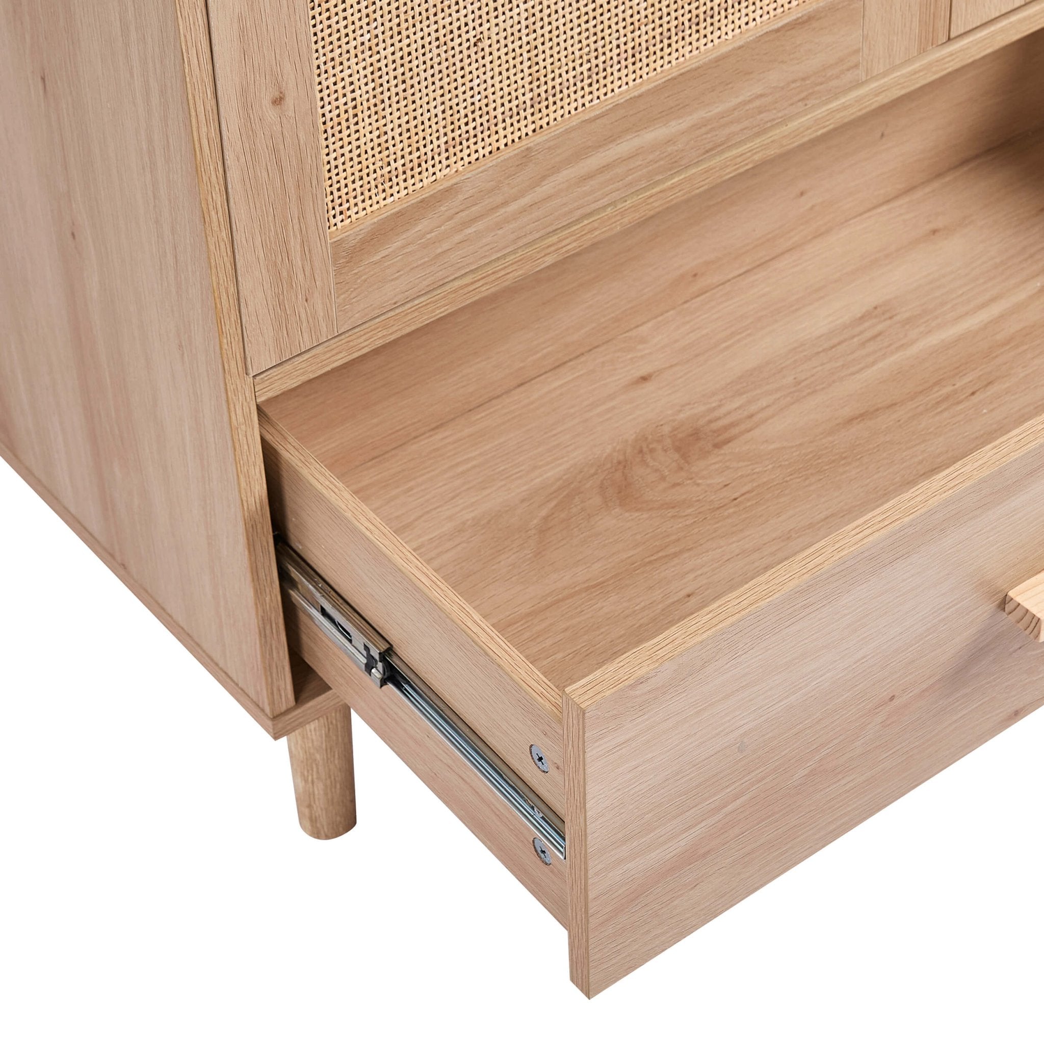 Isla 3 Door Wardrobe with Drawers - Natural