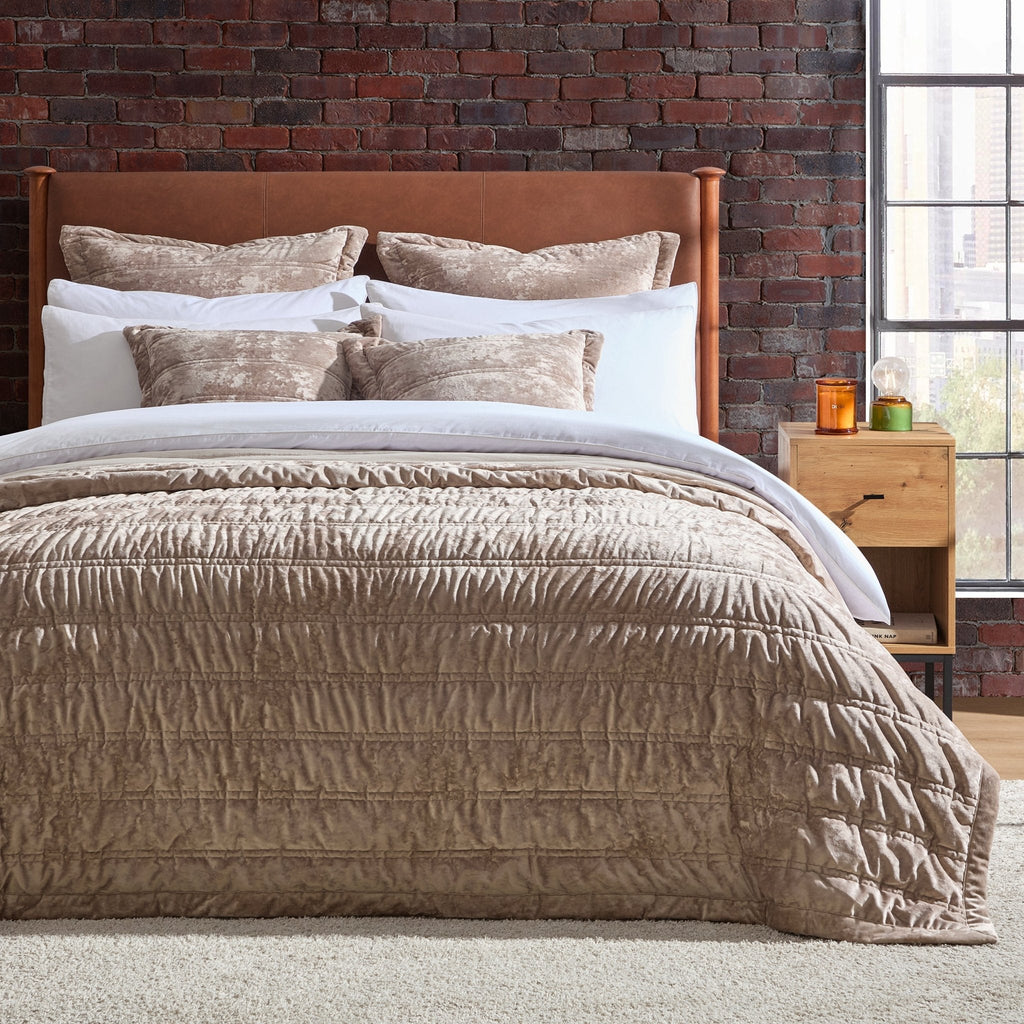 Dallas Bed Frame - Faux Leather Tan