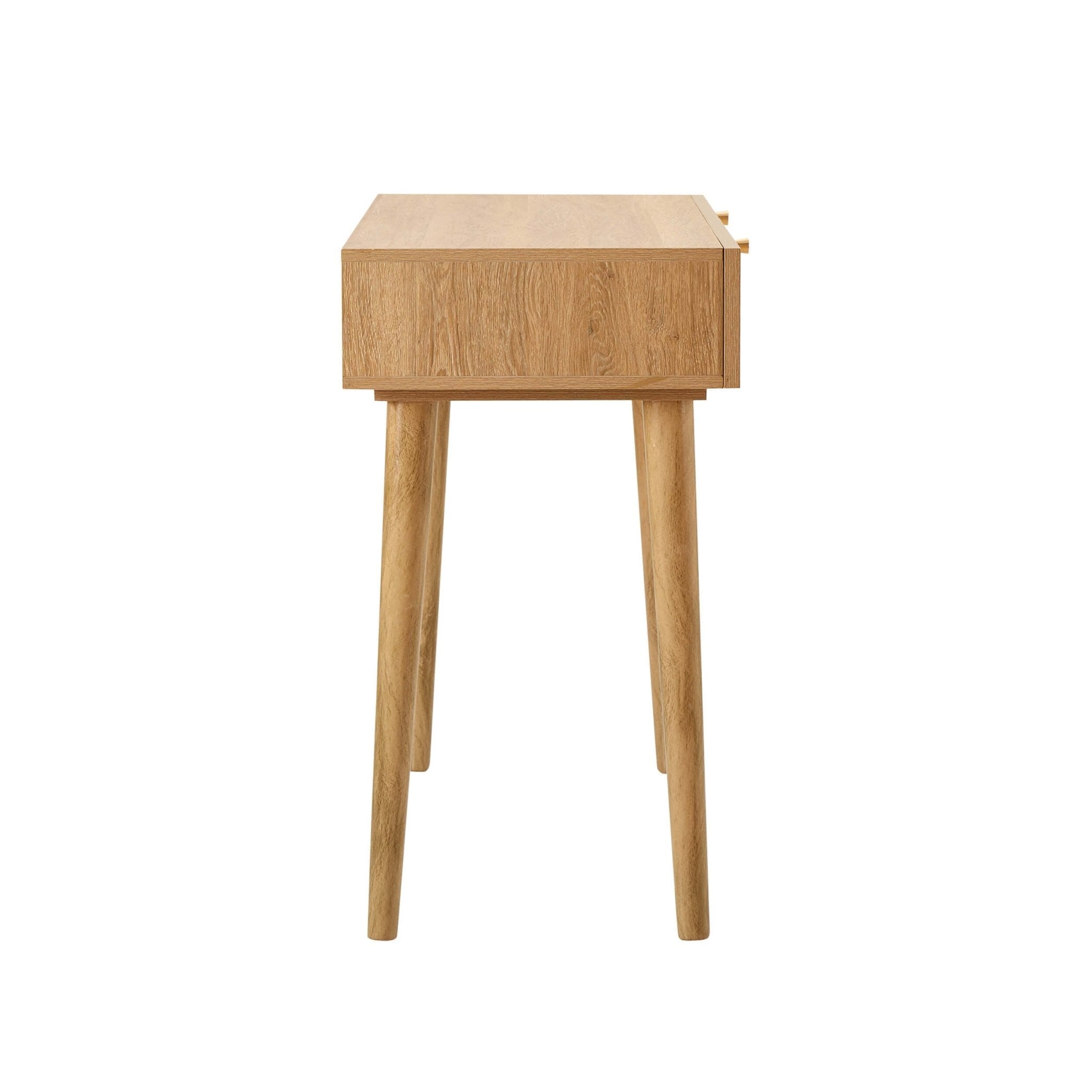 Raven Rattan Dressing Table with Drawers - Light Wood