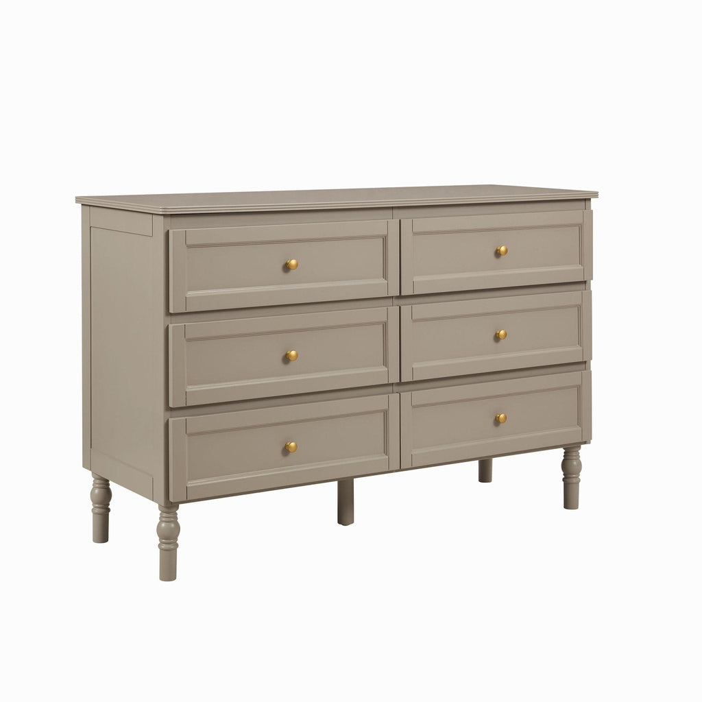 Ruby 6 Drawer Chest - Taupe