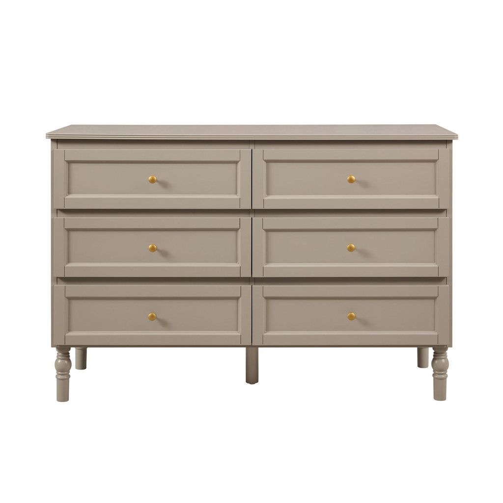Ruby 6 Drawer Chest - Taupe