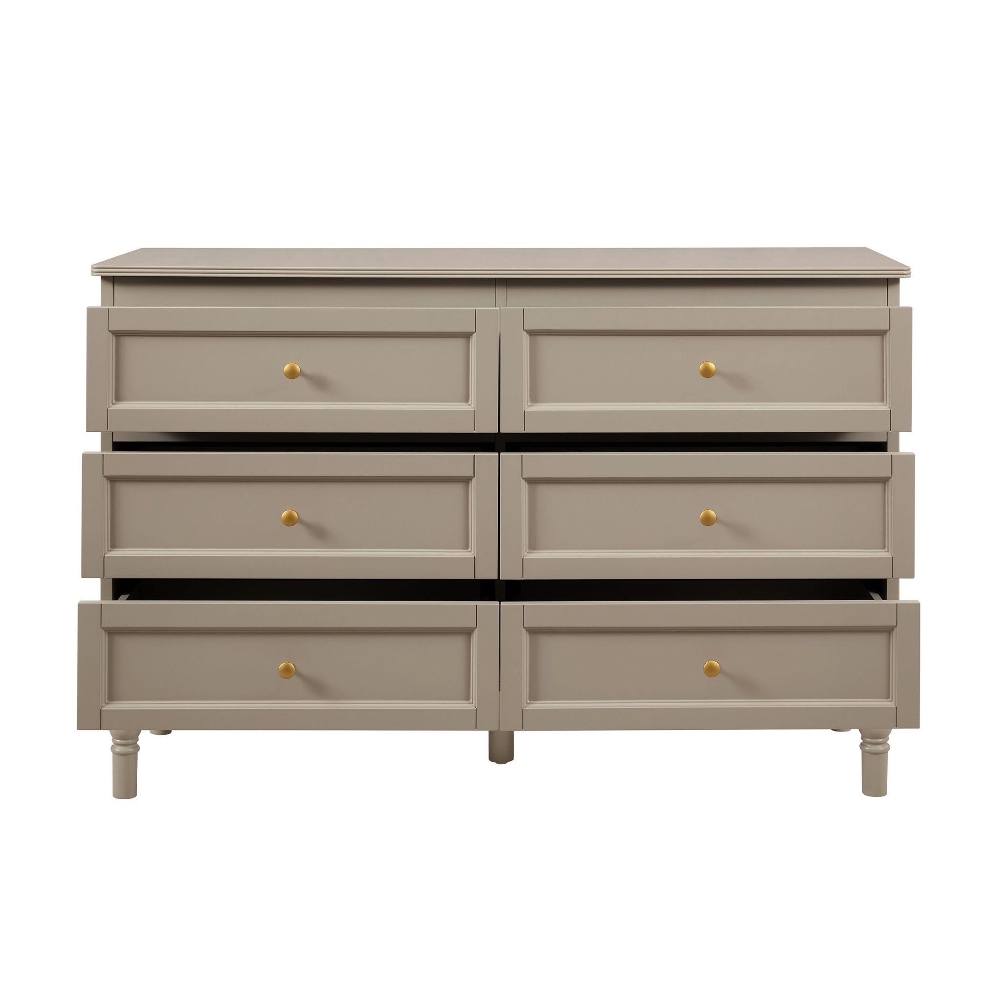 Ruby 6 Drawer Chest - Taupe