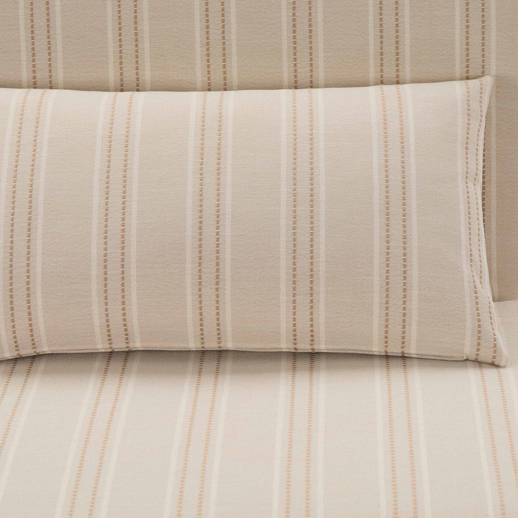 Seattle Double Click Clack Sofa Bed - Natural Stitched Stripe