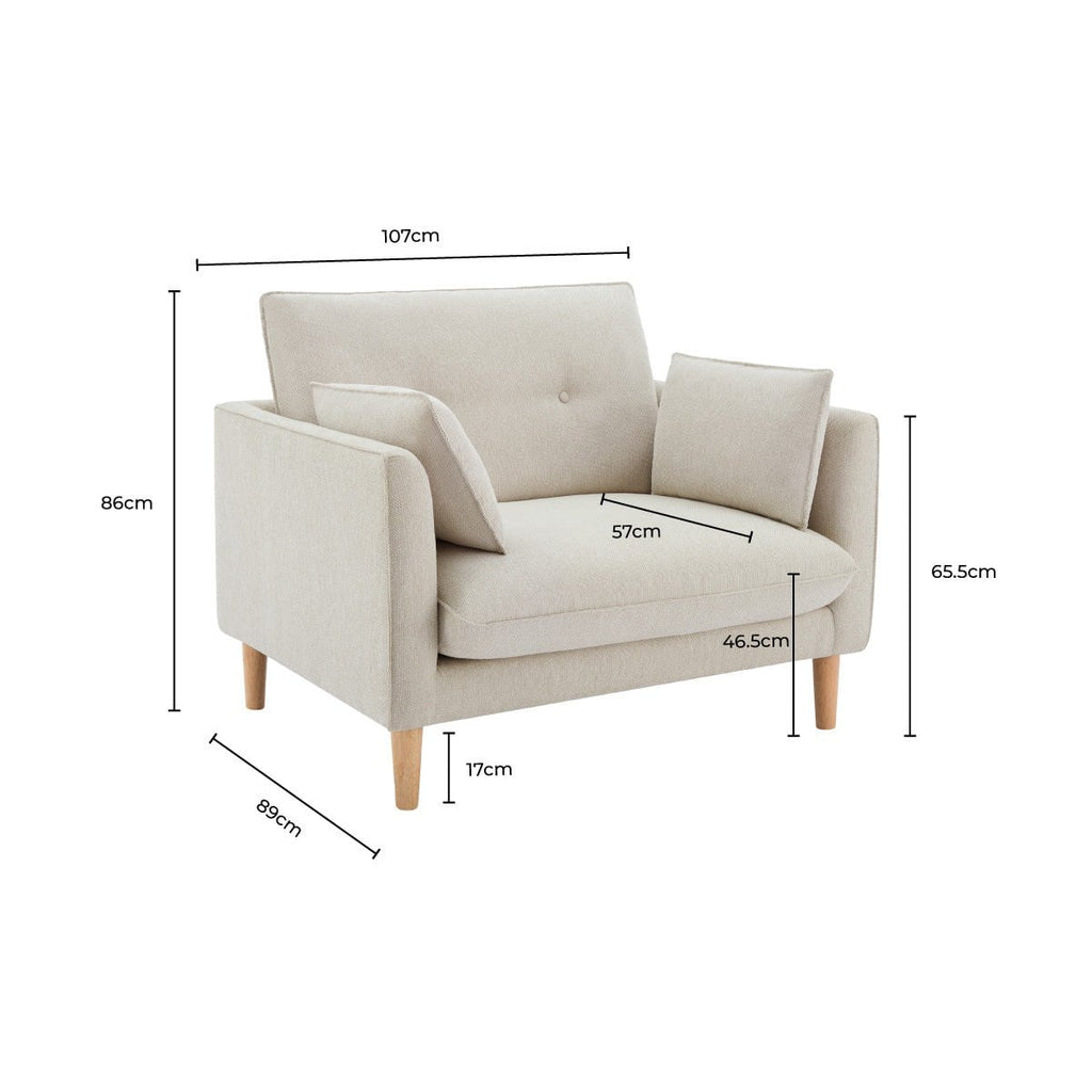 Shoreditch Loveseat - Natural