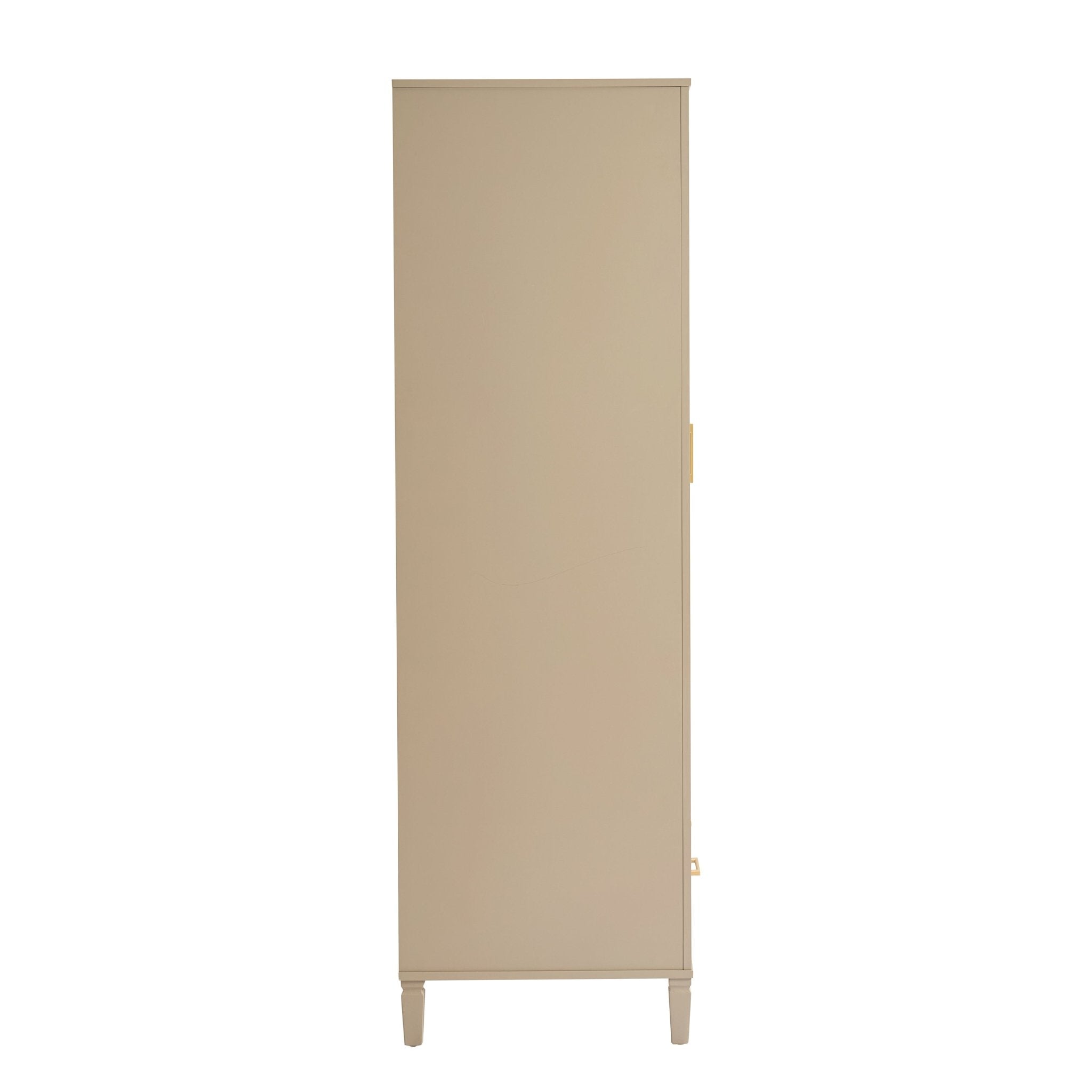 Sienna 2 Door Wardrobe with Drawer - Taupe