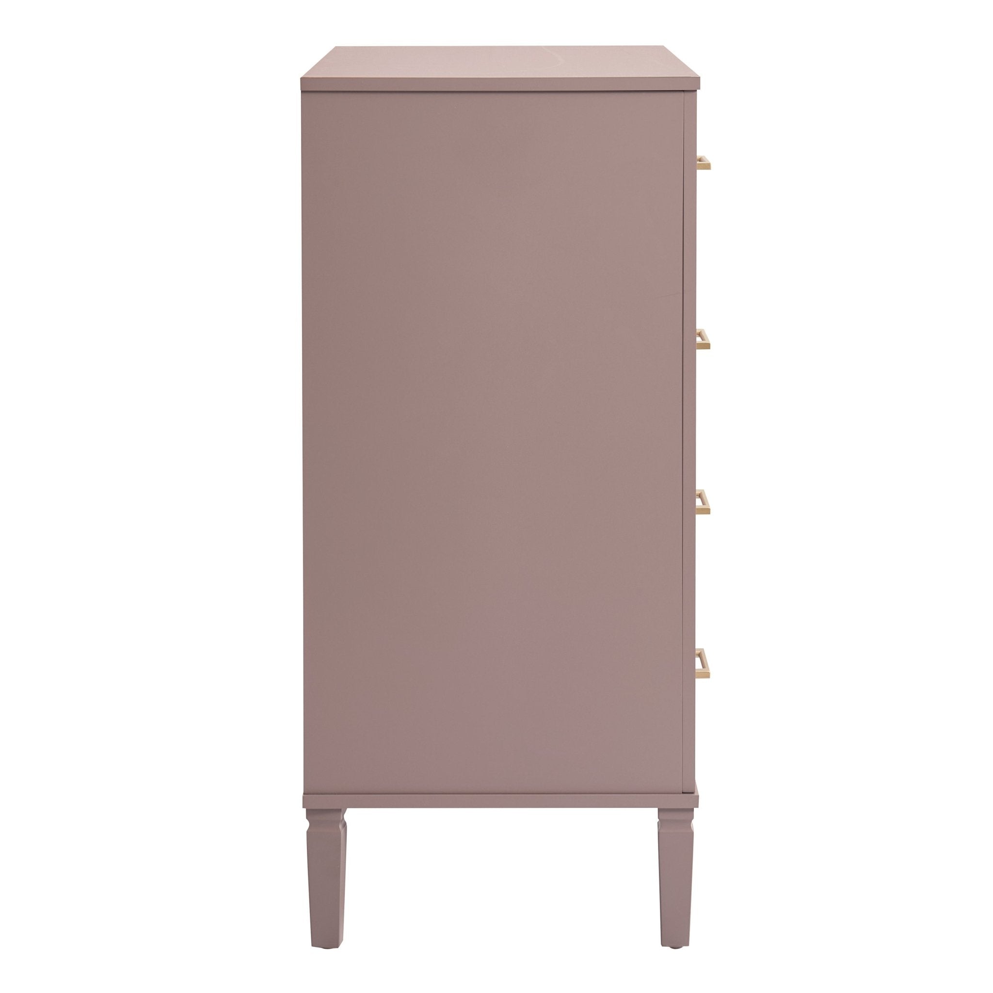 Sienna 5 Drawer Chest - Dusty Mauve