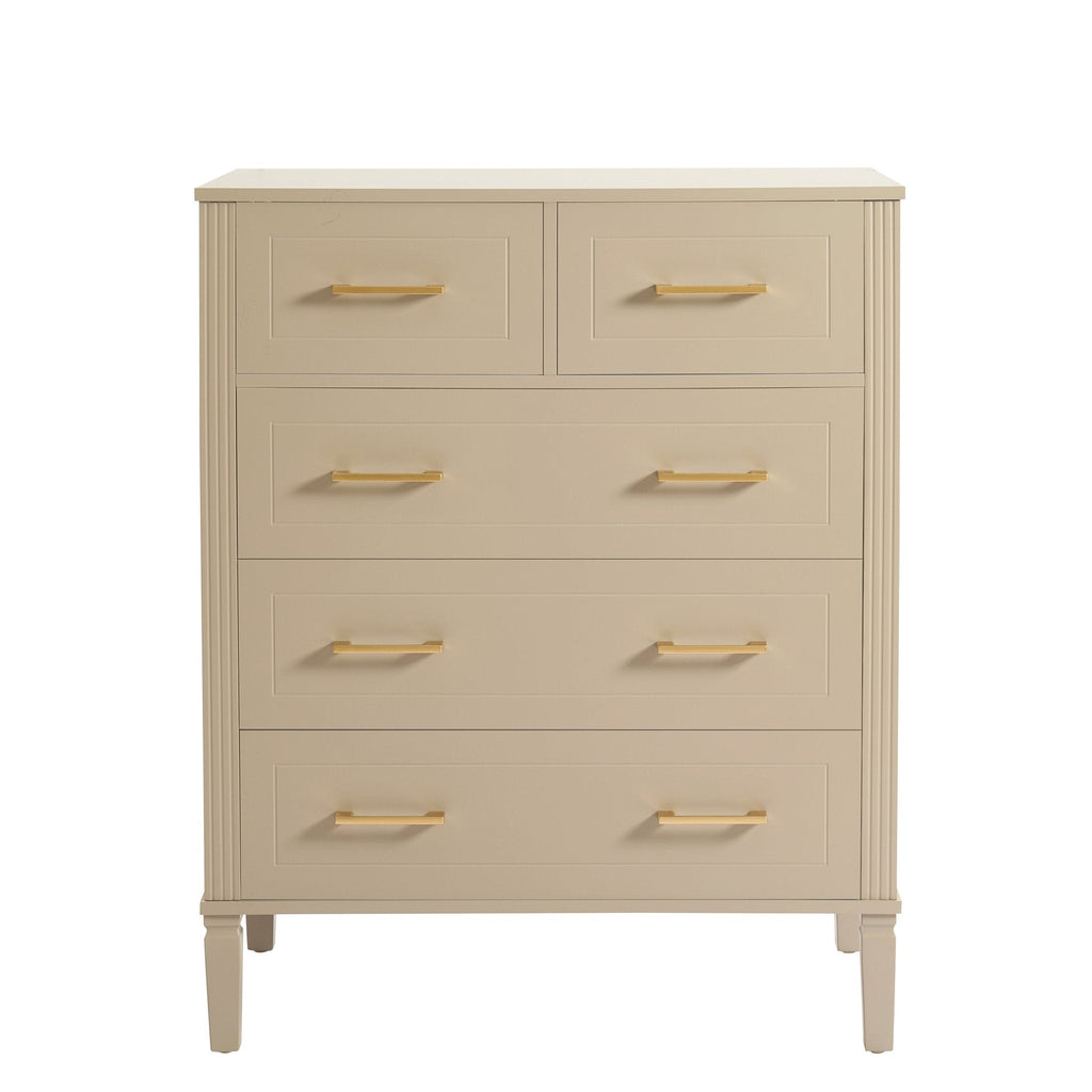 Sienna 5 Drawer Chest - Taupe
