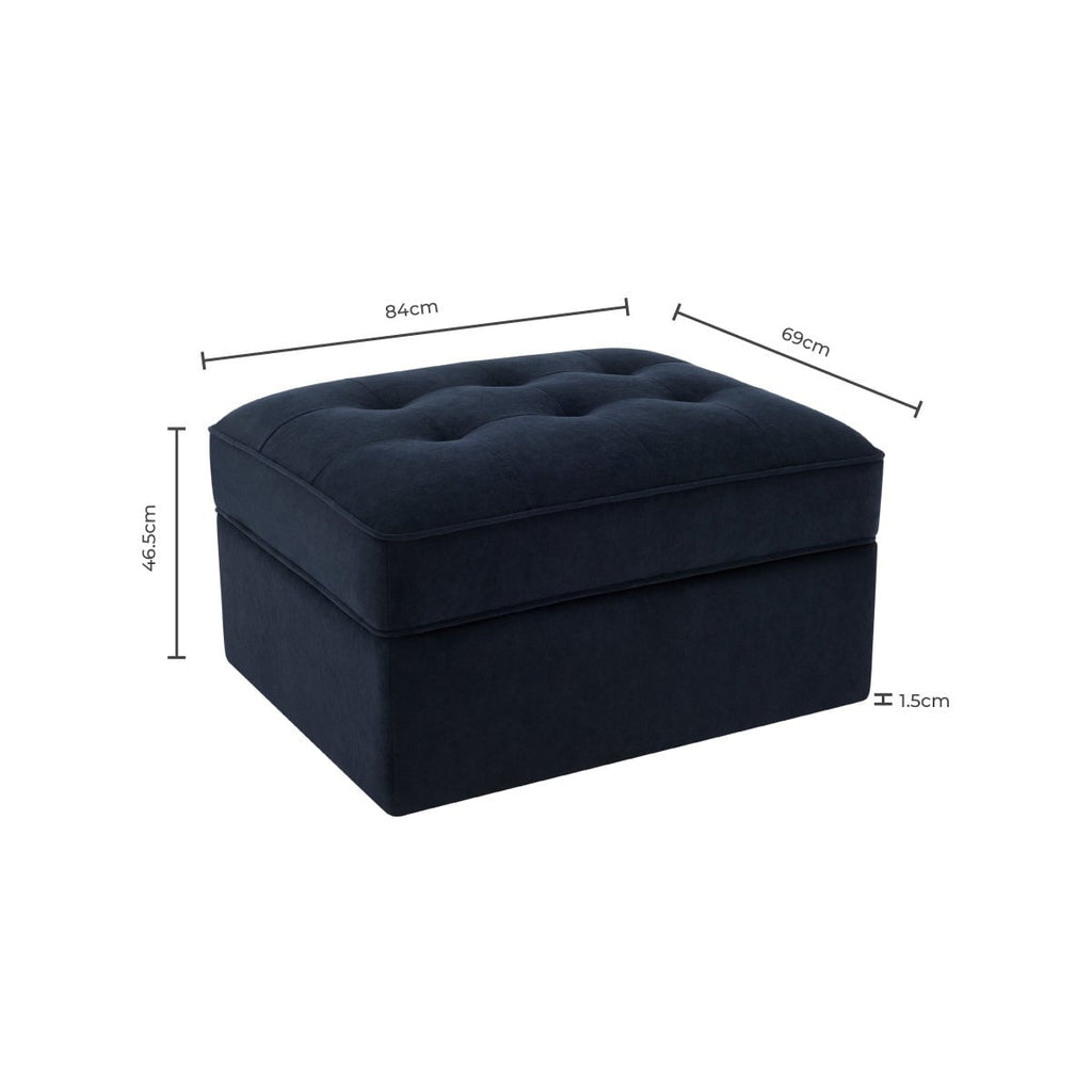 Sloane Ottoman Storage Pouffe - Olive