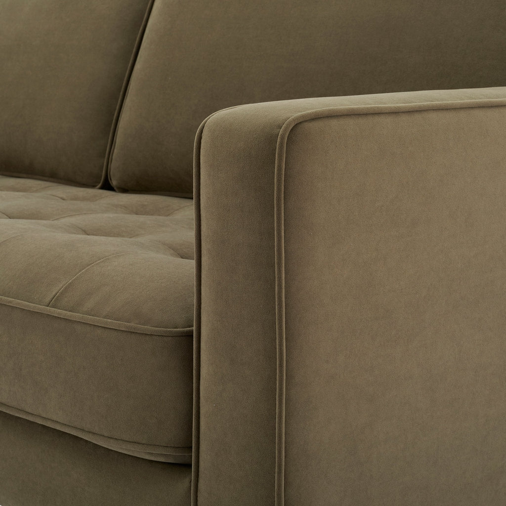 Sloane Right Hand Storage Chaise Sofa - Olive