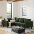 Soho Left Hand Corner Sofa - Dark Olive