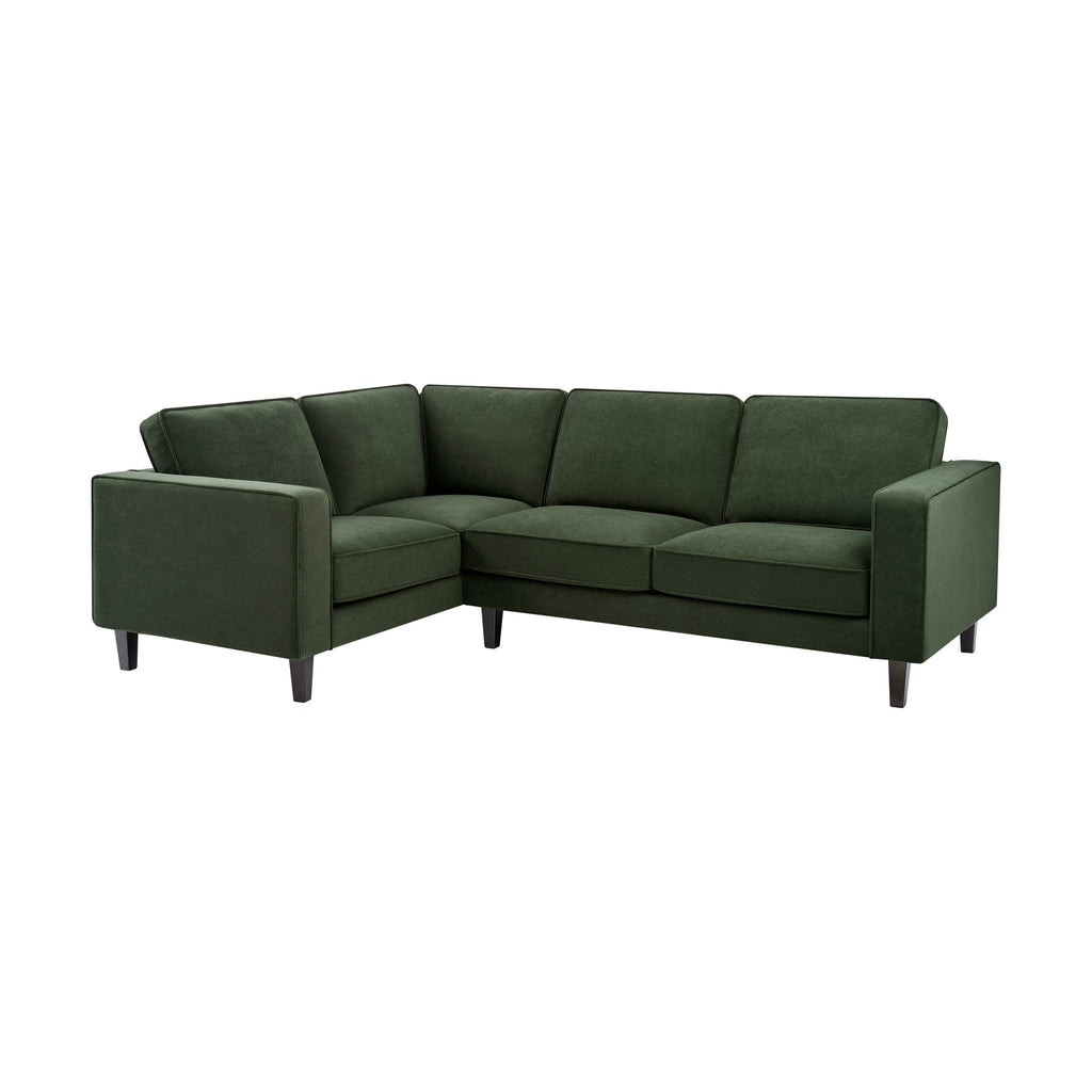 Soho Left Hand Corner Sofa - Dark Olive