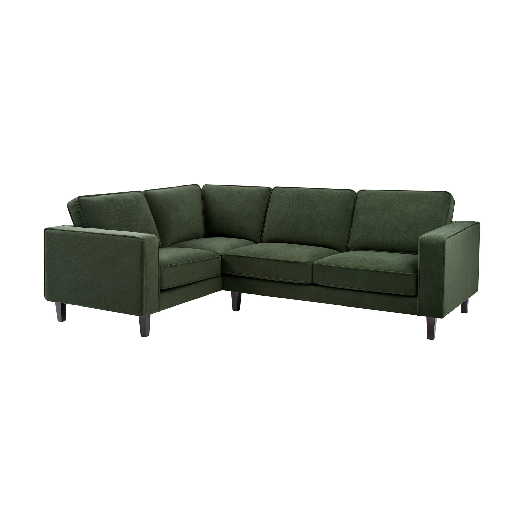 Soho Left Hand Corner Sofa - Dark Olive