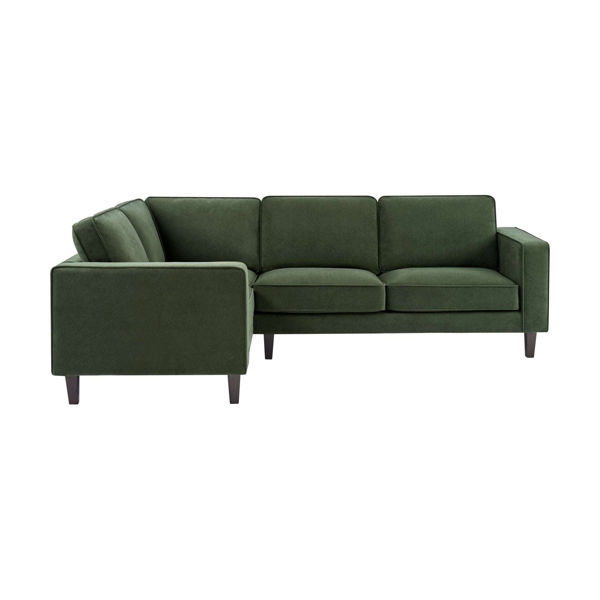Soho Left Hand Corner Sofa - Dark Olive