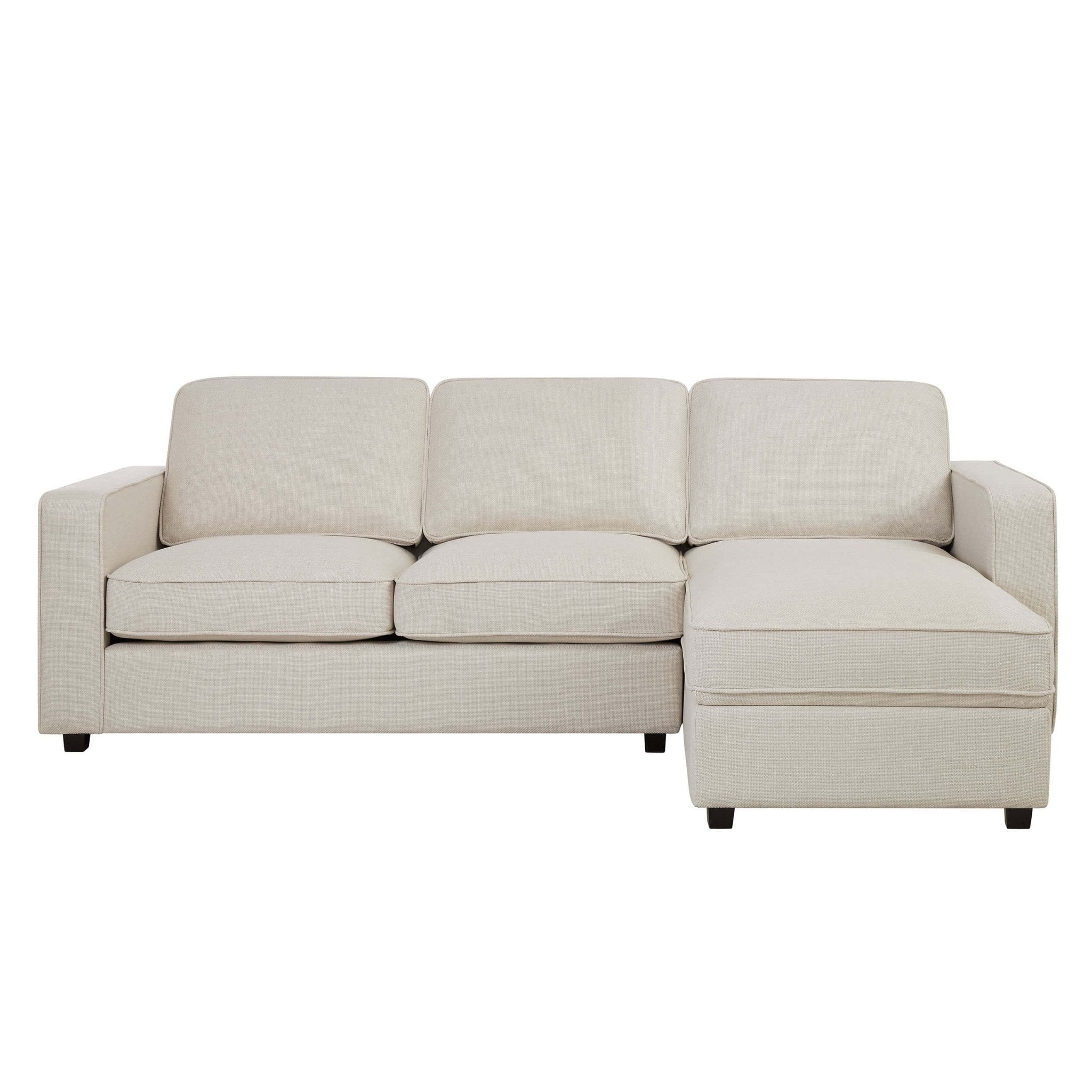 Soho Right Hand Storage Chaise Sofa - Beige