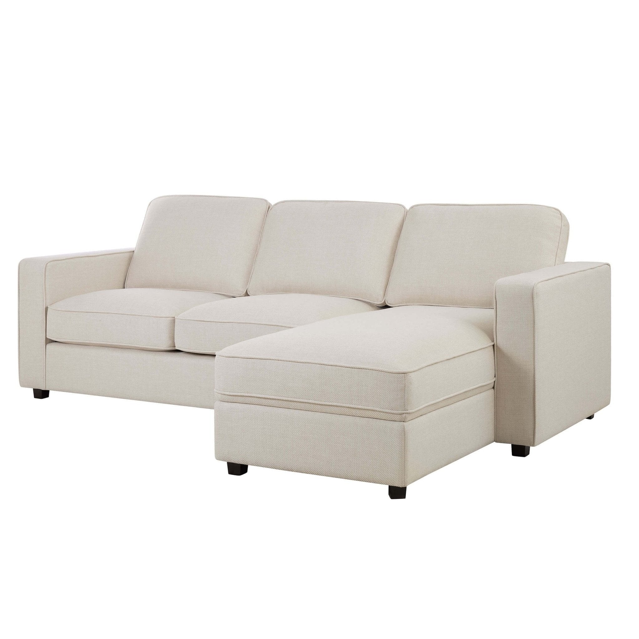 Soho Right Hand Storage Chaise Sofa - Beige