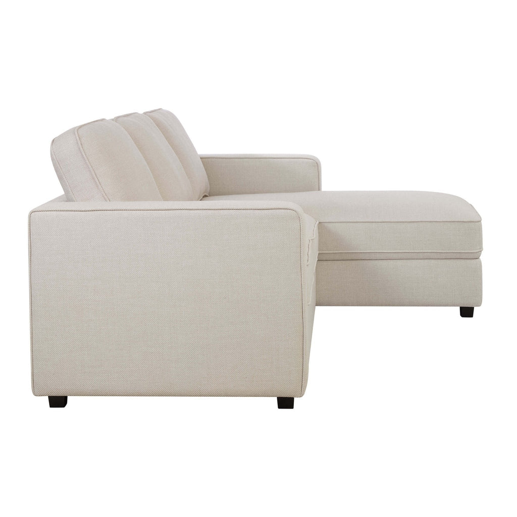 Soho Right Hand Storage Chaise Sofa - Beige