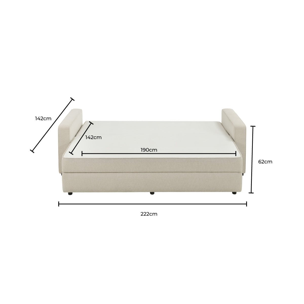 Soho Sofa Bed - Beige