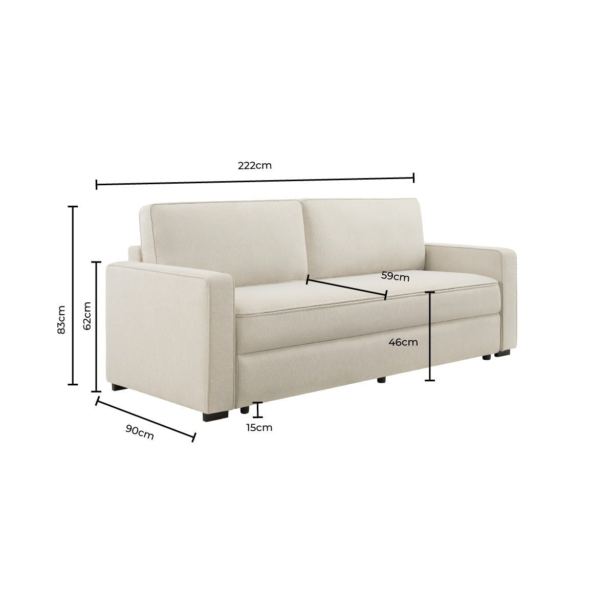 Soho Sofa Bed - Beige