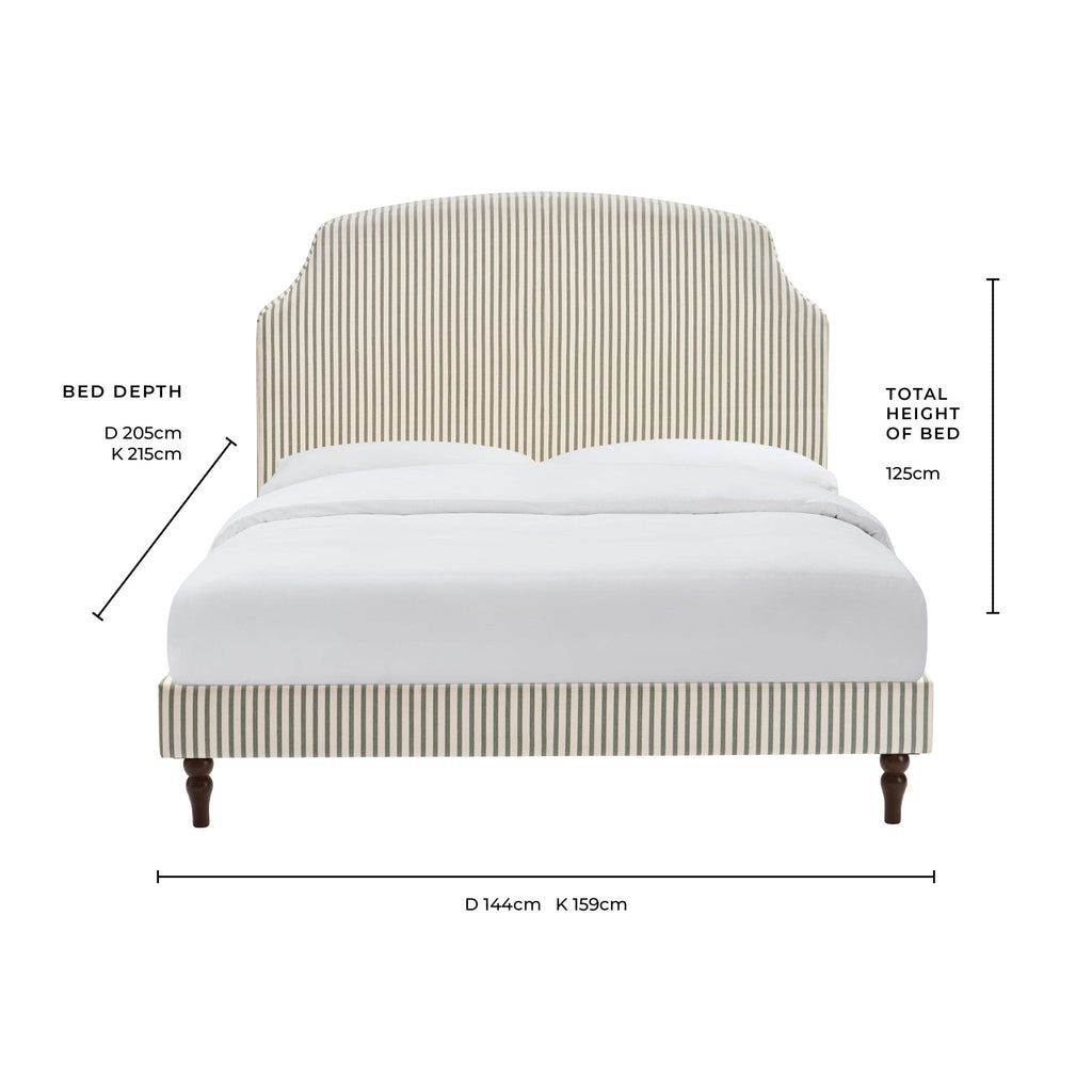 Surrey Bed Frame - Sage Stripe
