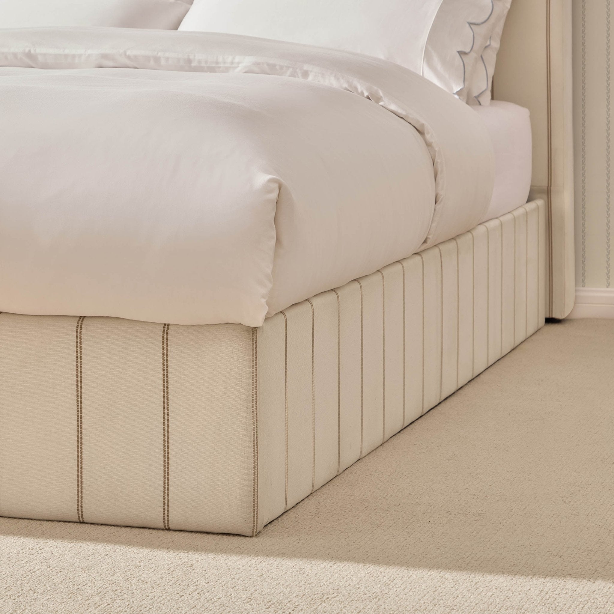 Surrey Ottoman Storage Bed - Thin Stripe