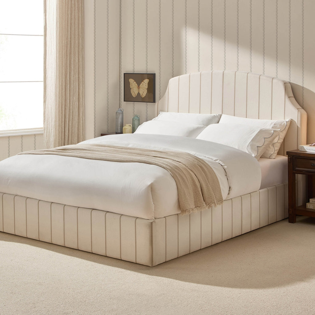 Surrey Ottoman Storage Bed - Thin Stripe