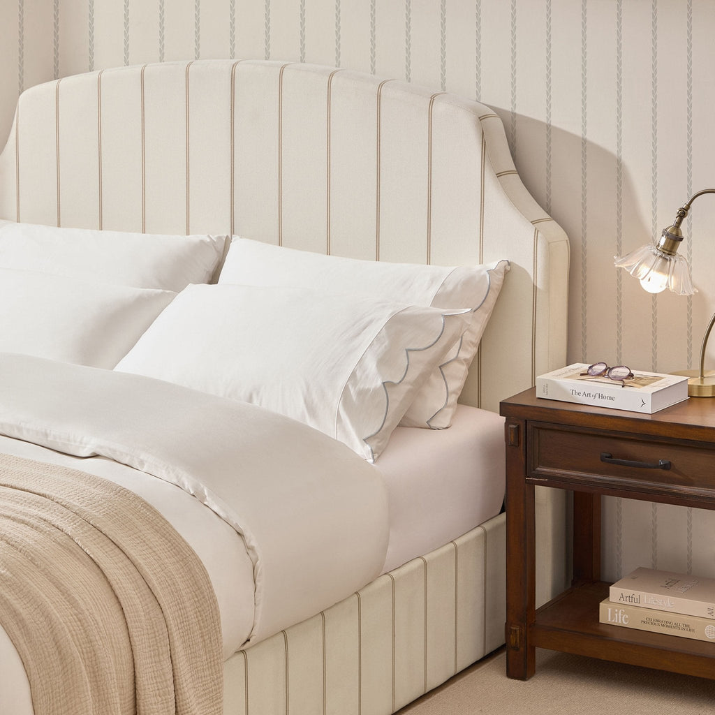 Surrey Ottoman Storage Bed - Thin Stripe