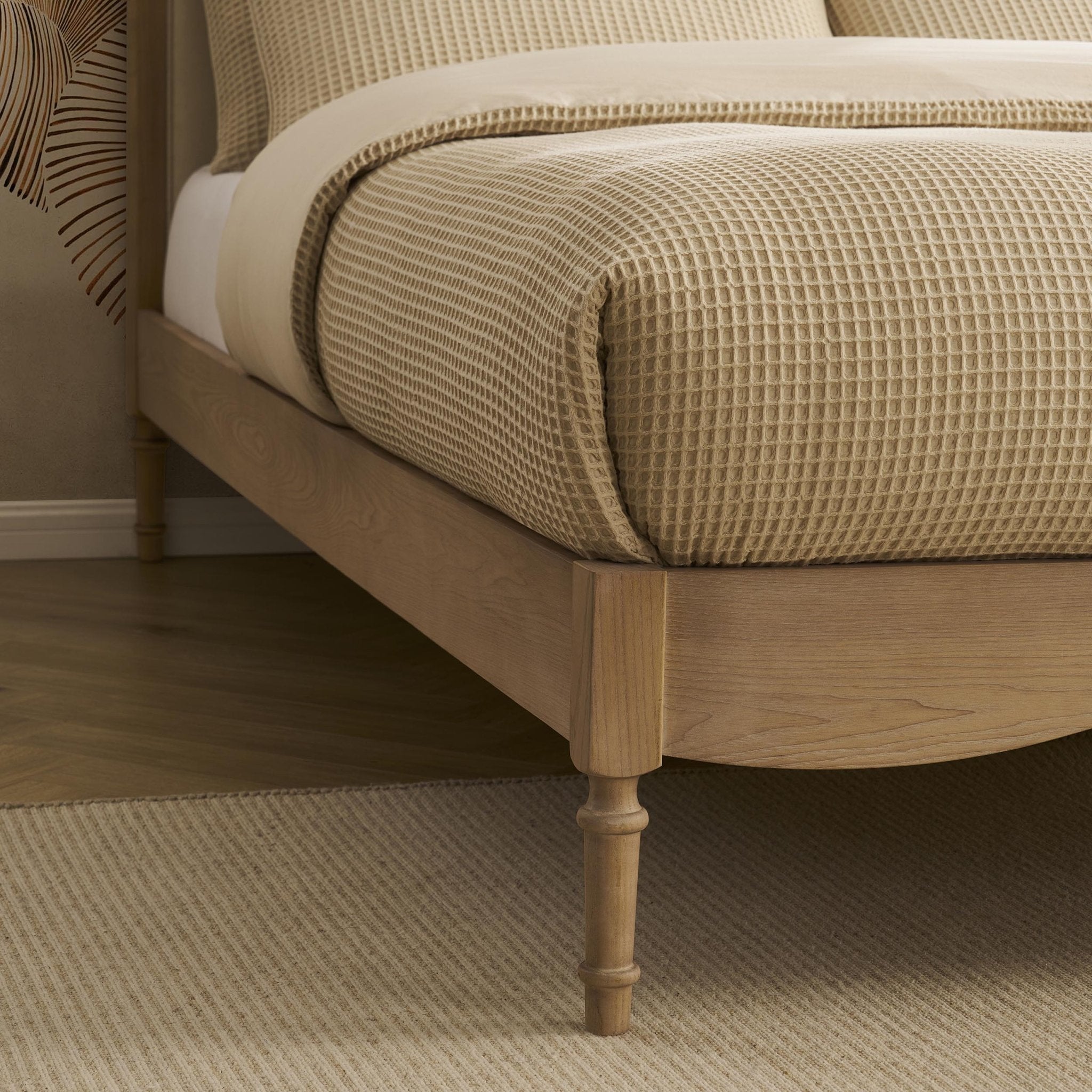 Versaille Bed Frame - Cream Linen