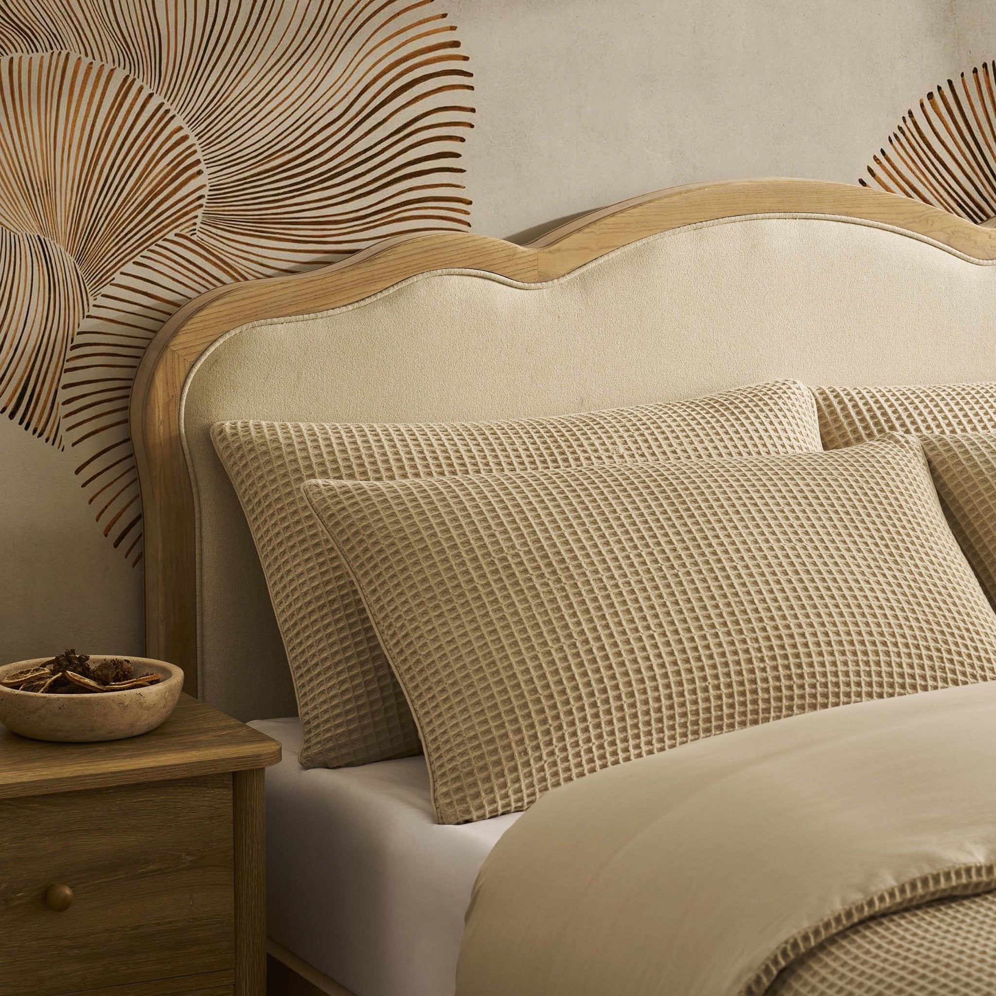 Versaille Bed Frame - Cream Linen