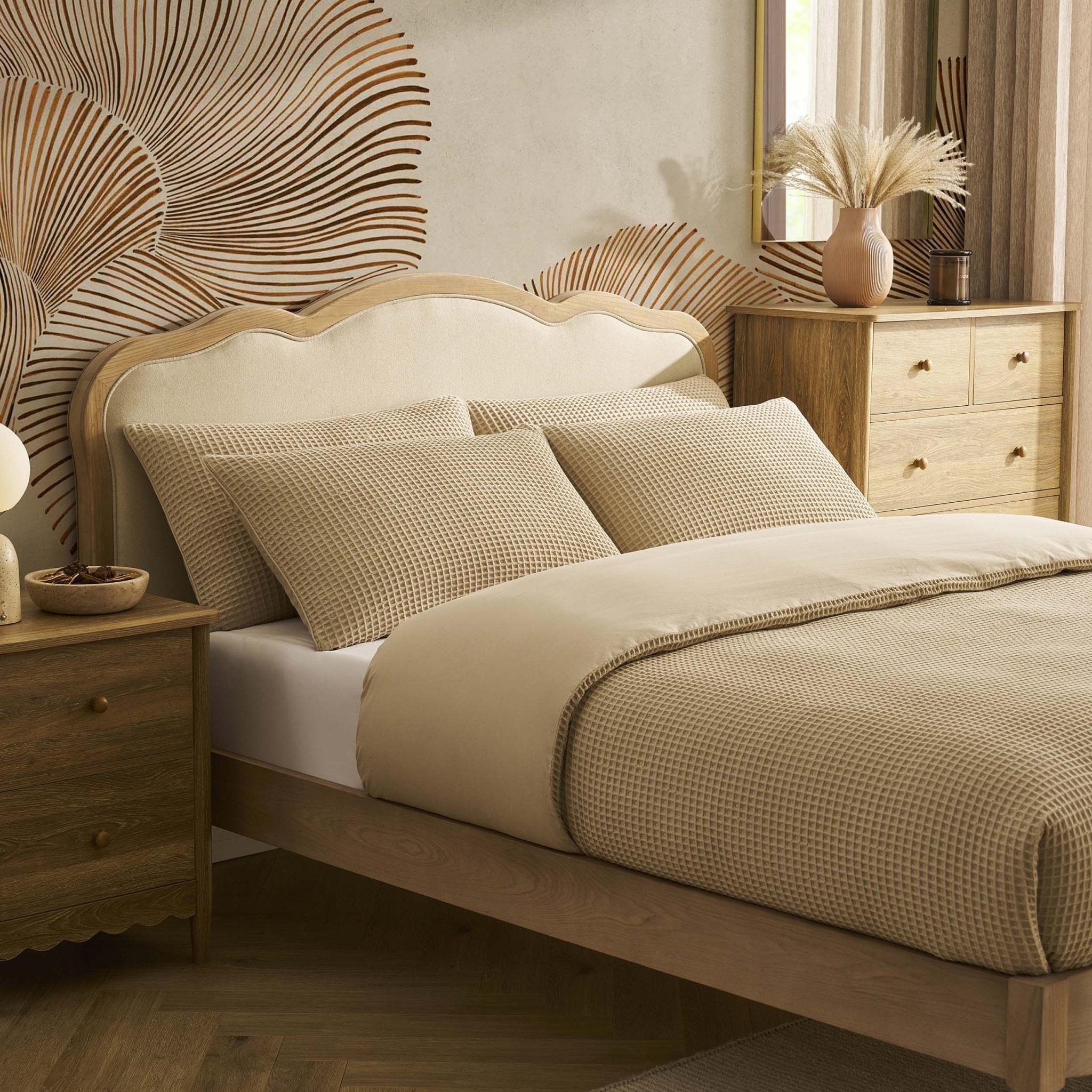 Versaille Bed Frame - Cream Linen