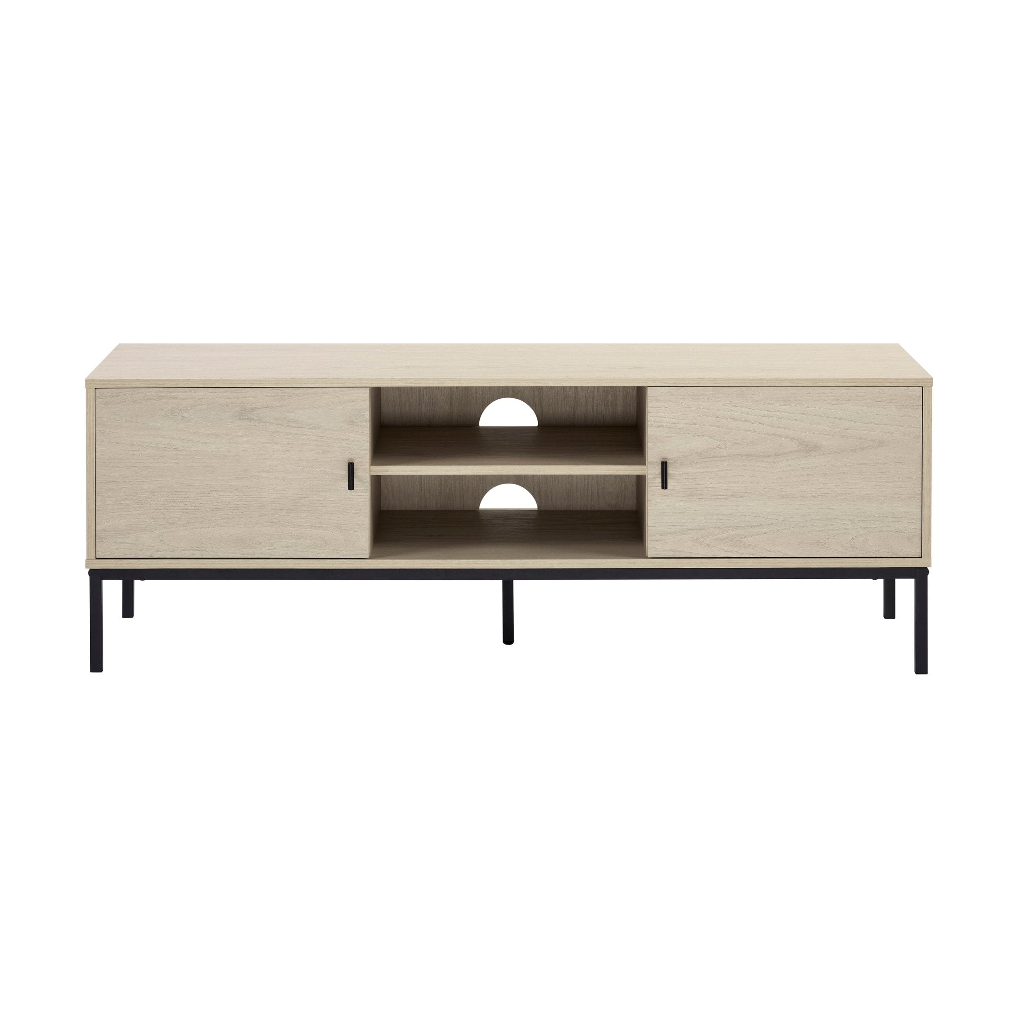 Willow 140cm TV Unit for TVs up to 60" - Light Wood