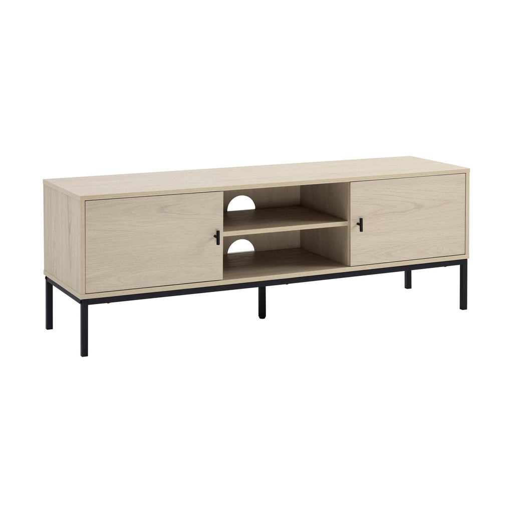 Willow 140cm TV Unit for TVs up to 60" - Light Wood