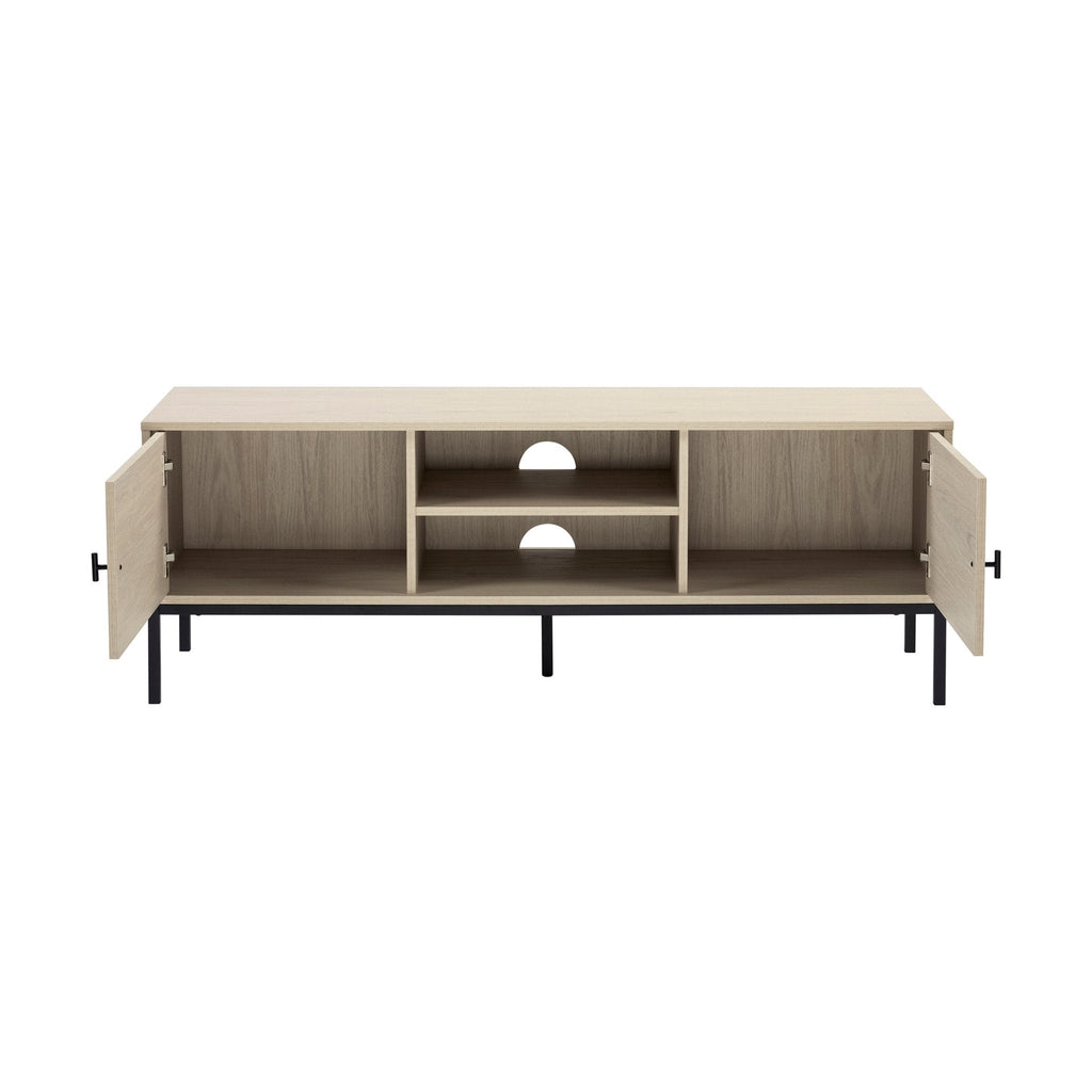 Willow 140cm TV Unit for TVs up to 60" - Light Wood