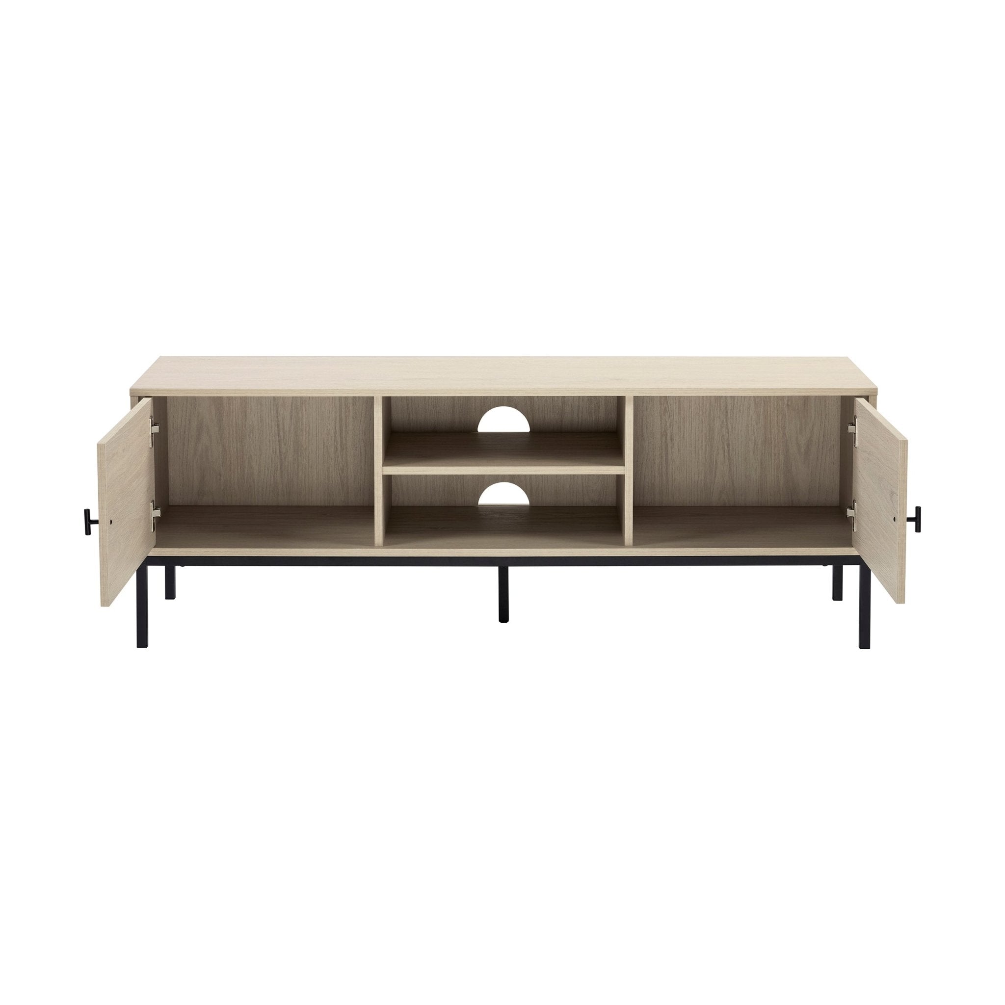 Willow 140cm TV Unit for TVs up to 60" - Light Wood