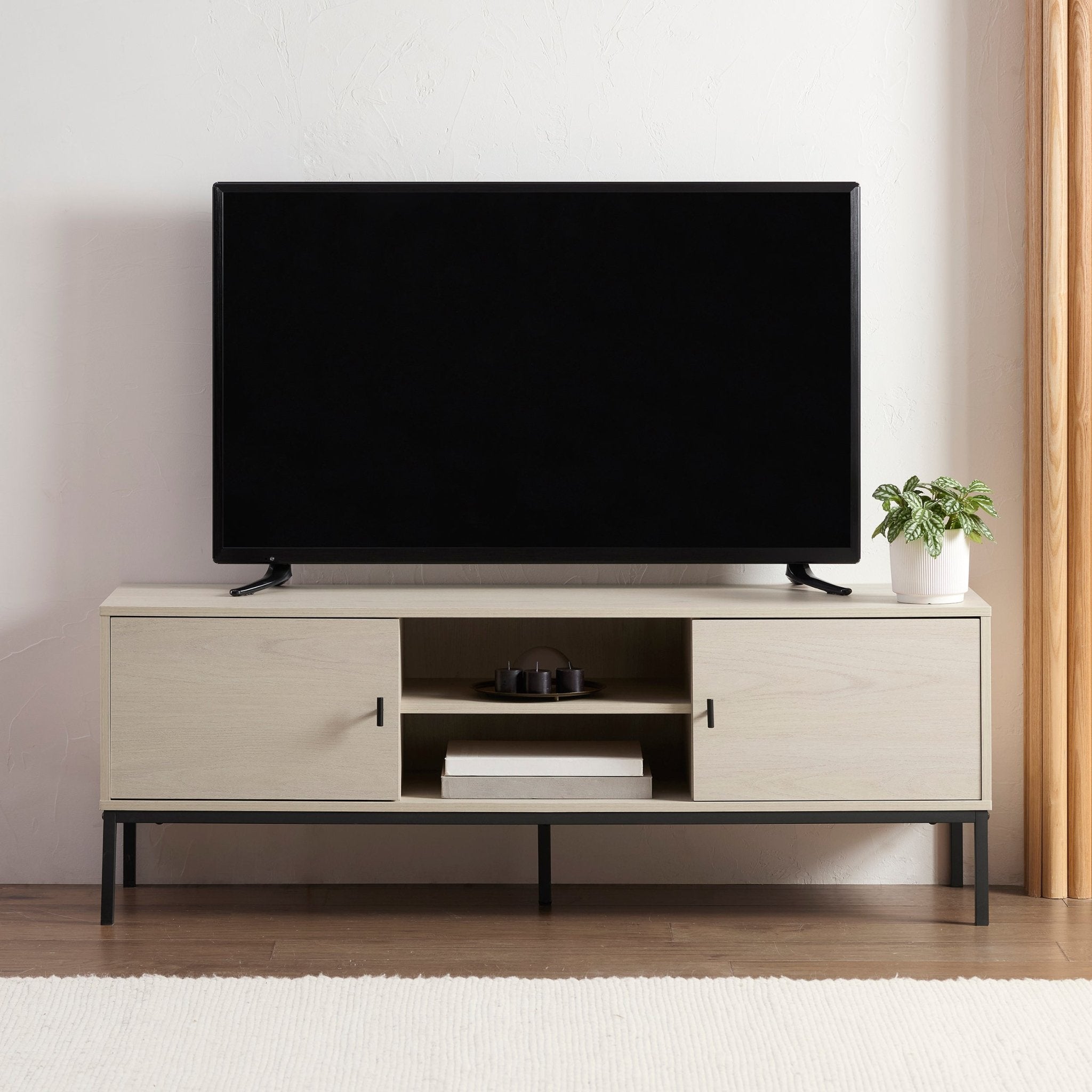 Willow 140cm TV Unit for TVs up to 60" - Light Wood