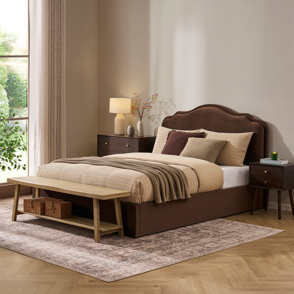 Wiltshire Ottoman Storage Bed - Cappuccino